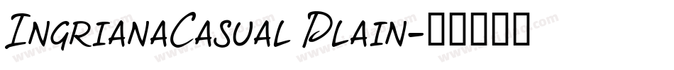 IngrianaCasual Plain字体转换